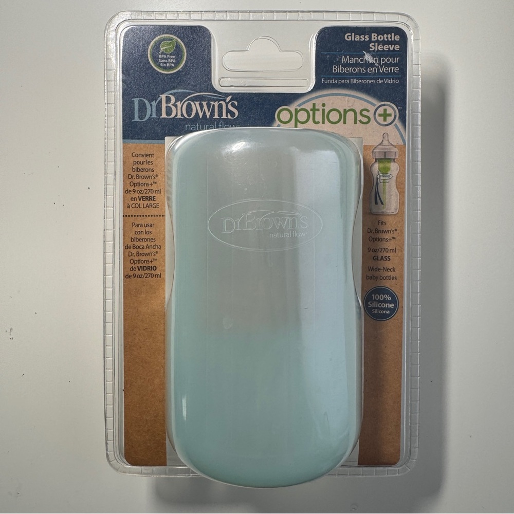 Dr Browns Glass Bottle Sleeve Options Plus 9oz/270ml Wide Neck 100% Silicone